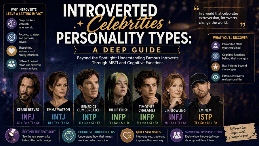 Introverted Celebrities Personality Types: Why Quiet Stars Stand Out So Powerfully