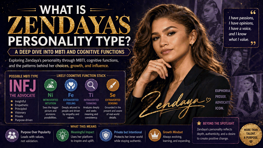 What Is Zendaya’s Personality Type? A Deep Dive into MBTI and Cognitive Functions