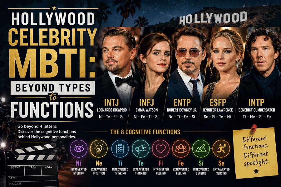 Hollywood Celebrity MBTI: From Personality Types to Cognitive Functions