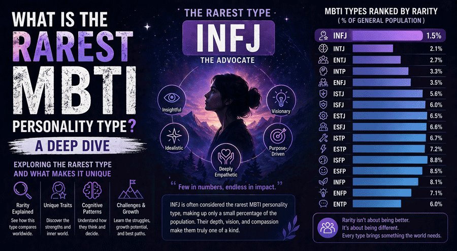 What Is the Rarest MBTI Personality Type? Full Deep-Dive Guide
