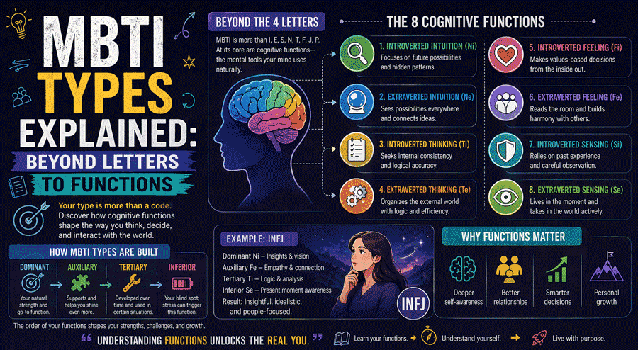 MBTI Types Explained: A Beginner’s Guide to Cognitive Functions