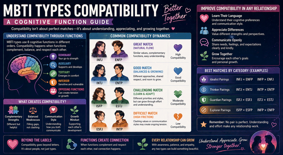 MBTI Types Compatibility: How Cognitive Functions Shape Relationships